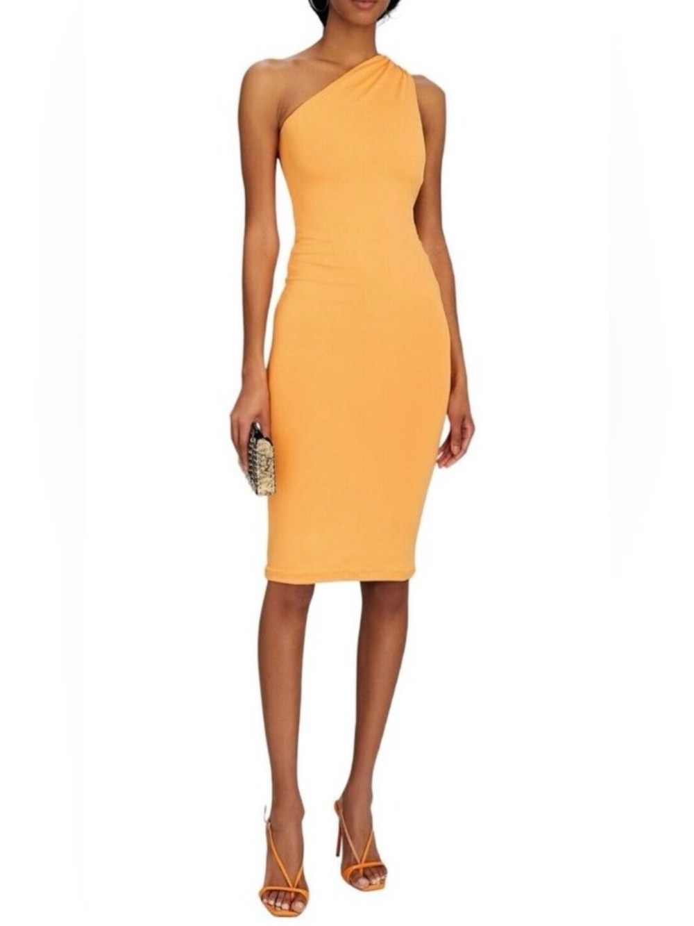 NWT ALIX NYC Andes sorbet o e shoulder soft stretch dress M $258